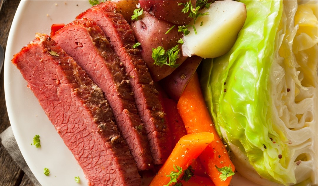 Corned Beef & Cabbage Lunch